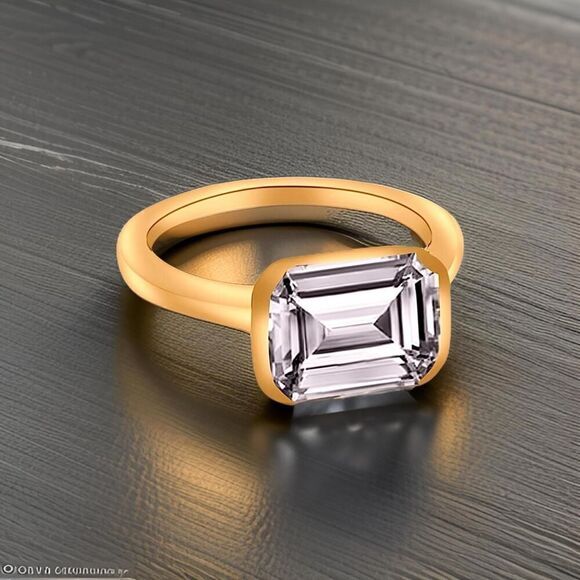 Natural Aquamarine Ring 6.5 14k Yellow Gold 2.94 TCW Certified $2,190 221346 - Picture 6 of 12